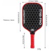 Toolzia T700 Carbon Fiber Pickleball Paddle Frosted Surface Racket with