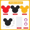 60Pcs Cartoon Mouse Cutouts Banner for Birthday Party Decoration Room