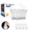 Rechargeable Emergency Light Bulbs, 4 Pack Battery Powered LED Light