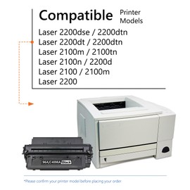 96A Toner C4096A: 1 Pack Replacement for HP 96A Toner Cartridge Laserjet 2100 2100m 2100tn 2100n 2200d 2200dt 2200dtn 2200dse 2200dn 2200 Printer, Black
