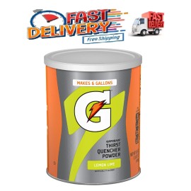 Gatorade Thirst Quencher Lemon Lime Sports Drink Mix Powder, 51 oz Canister
