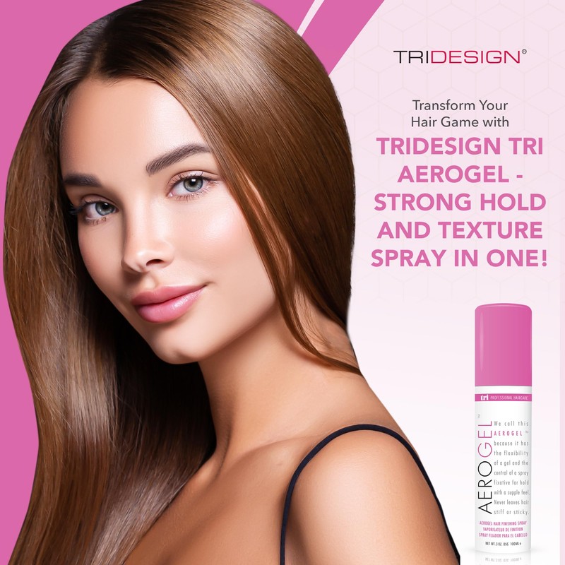 TRI Design Aerogel Hairspray - Strong Hold Hair Finishing Spray