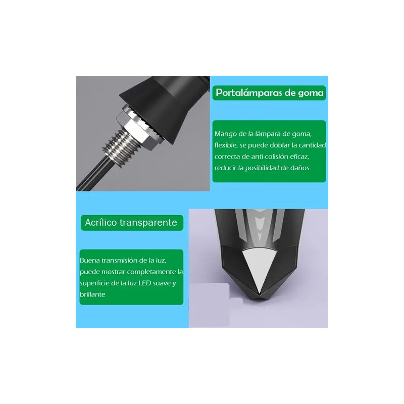 2pcs Luces Led Direccionales Para Moto Secuencial Indicador