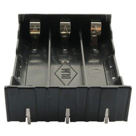 RuiLing Paquete de 5 Soportes de batería 18650, 3 Ranuras x 3,7 V, Caja de Almacenamiento de batería para Bricolaje, Caja de Clip con Pin