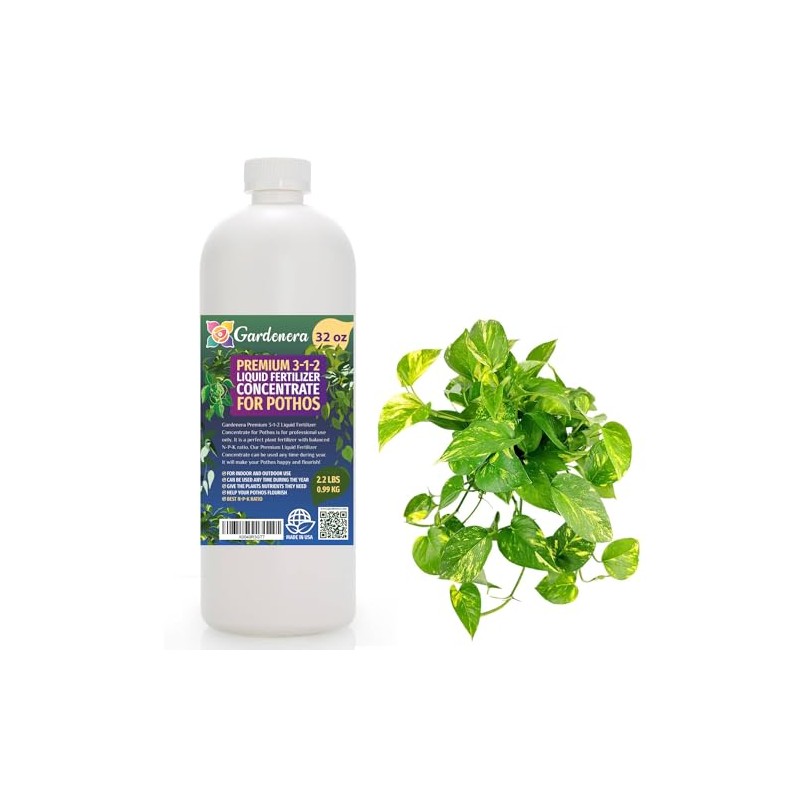Premium Liquid POTHOS Plant Fertilizer - 3-1-2 Concentrate for Indoor