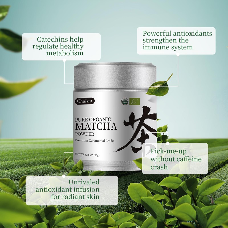 Chaism Ceremonial Grade Matcha Green Tea Powder - Premium First