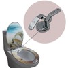 1 Set Zinc Alloy Toilet Seat Lid Hinge Adjustable Replacement