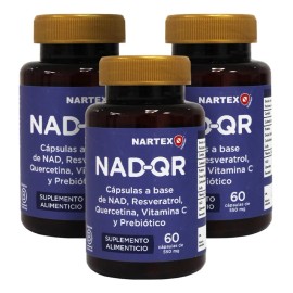 Nad+ | Quercetina Y Resveratrol 60 Caps Suplemento 3 Pack