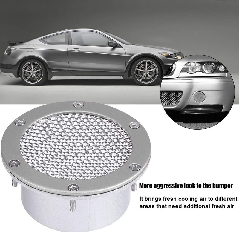 KIMISS Universal Car Racing Air Duct Grille Bumper Vent Inlet