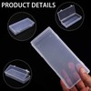 COMNICO 3 Pcs Storage Containers, Small Plastic Mini Clear Bead