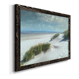 Frame Art Wall Decor Mordern Abstract Landscape Animals Painting with Black Barnwood Frame for Home and Office, Ready to Hang