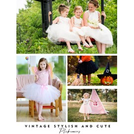 PLIKSUVER Girls Tutu Skirt 7 Layers Tulle Skirts for Kids Party Dance Tutu Elastic Waistband for 3-8 Years Birthday/Princess/Photography/Daily Wear Red