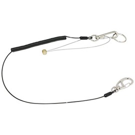 SK11 SSC-05L Safety Cord, Long Size, Natural Length: Approx. 22.0 inches (560 mm), Working Load 1.1 lbs (0.5 kg), Connection Cord Included, Black
