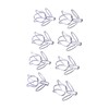 50Pcs Tulip Paper Clips Cute Purple Tulip Design Durable Metal