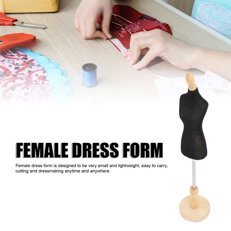 Female Dress Form Mini Desktop Sewing Mannequin Body with Stand