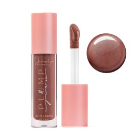 Divinity Cosmetics PLUMP Glam – Brillo Labial Voluminizador con Efecto Plumping | Lip Gloss con Sensación Refrescante para Labios Más Gruesos y Definidos | Hidratación con Aceite de Coco y Vitamina E | 8 Tonos con Glitter y Acabado Brillante (04-Atrevida