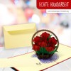 LIN PopUp®, LIN17609, Pop Up Card Flowers, Pop Up Cards