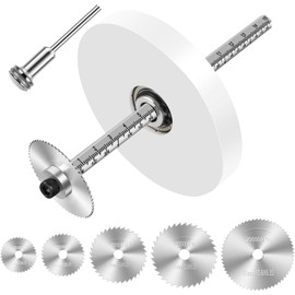 Inside Pipe Cutter for PVC Pipe Cutter Tool with 4" Scale Adjustable Depth Gauge Guide, 5pcs Saw Tooth Blades with 0.315 Hex Key Shaft, Plumbing Internal Plastic Pipe Cutter Set