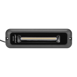 Maxxima M84463 LED Rectangular Dome/Scene Light, 2.5” x 8”, 1,050 Lumens, Dual Voltage 12/24VDC, IP67 Waterproof, Black Aluminum Housing – Interior/Exterior Flood Light