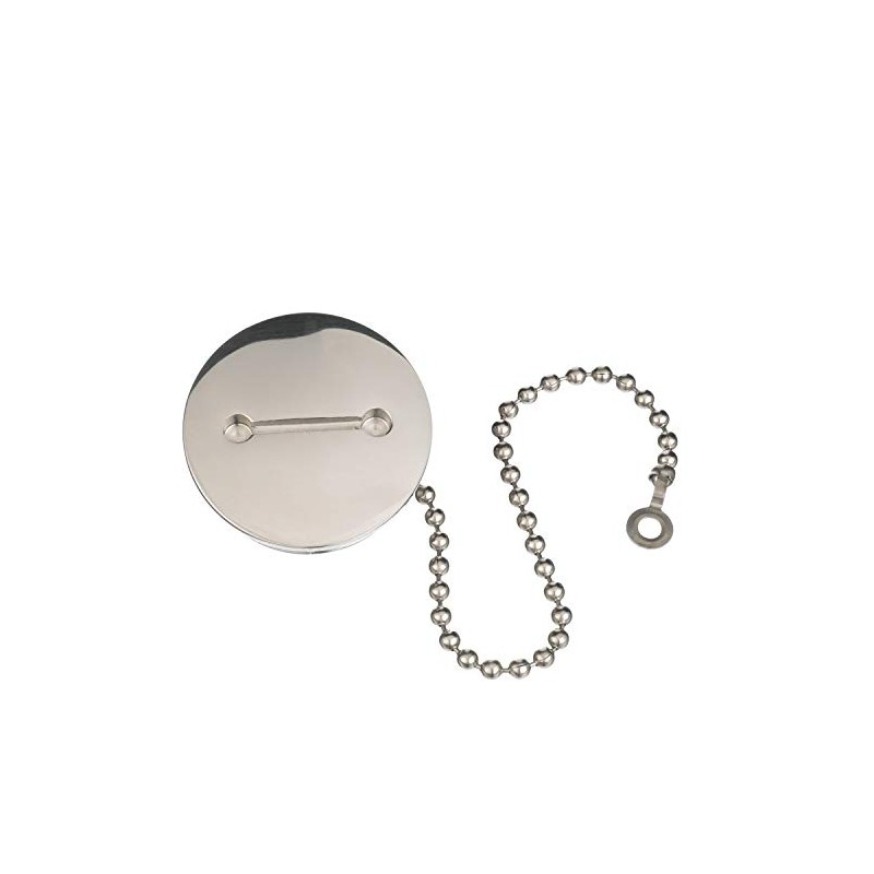 Attwood Replacement Stainless Steel 2" Deck Fill Cap with Chain