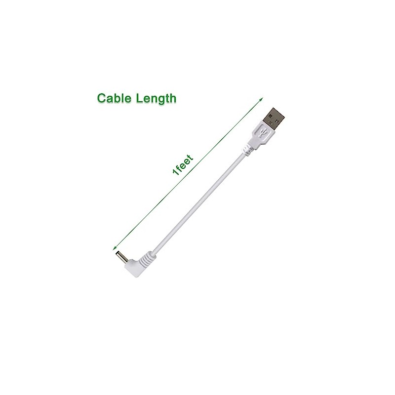 1FT Short Power Cord for Ring Stick up Cam Plug-in