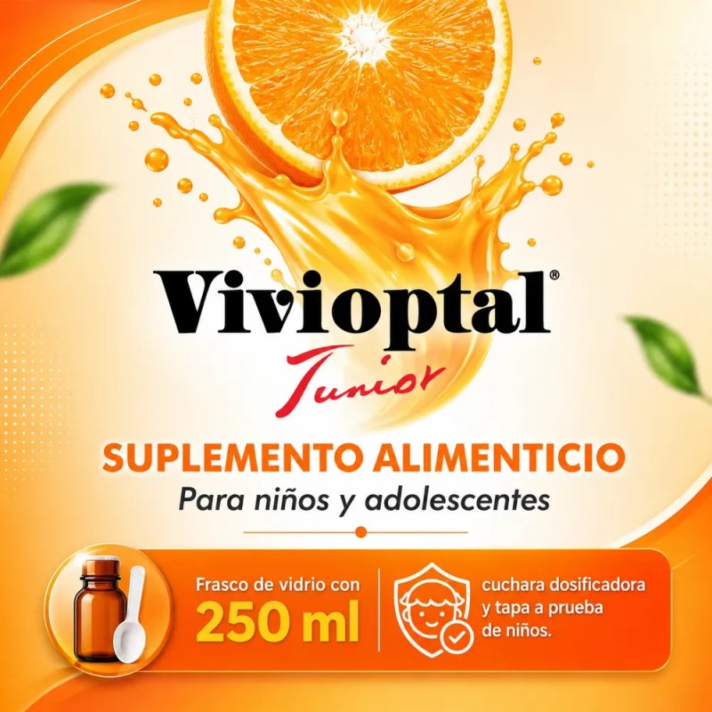 Vivioptal Junior Multivitamínico Para Niños Jarabe 250 Ml
