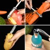 Kzouenzu Premium Peeler, Sharp Stainless Steel Peeler with Simple, Non-Slip