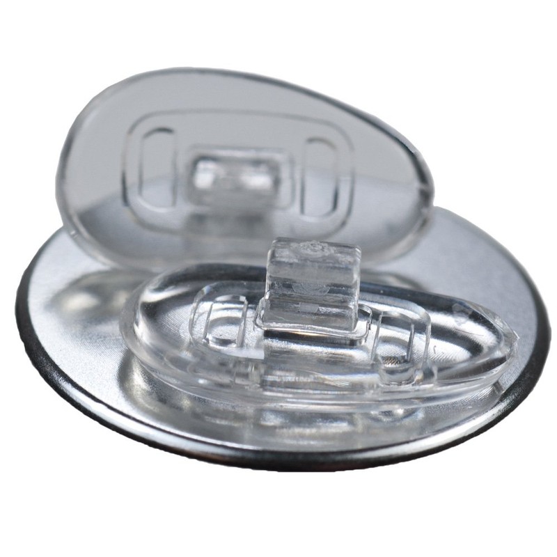 GMS Optical® Premium Grade Soft Silicone - D-Shape Push-in Nose