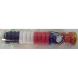 18 Pack New Hair Scrunchies Red, White and Blue