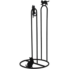Nagashima RAKIAN NS-CKP Kitchen Paper Stand, Black Cat