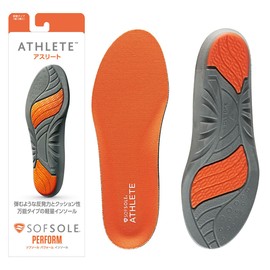 SOFSOLE 226417 Insole, Athlete, Unisex, Replacement Type, M Size (9.6 - 10.2 inches (24.5 - 26.0 cm), Shock Absorption