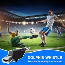 DIFLAX Referee Whistle Set, Whistle Set, with Whistle Lanyard, Short Lanyard and 3 Mouthpieces, for Football Game, School Sports, Teachers and Referees
