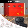 NATGAI 20FT Garage Door Seal Bottom Rubber, EPDM Weatherproof Strip,