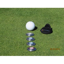 Levelhead Ballmarker Putting Aid (Blue) - Alignment Tool for Reading The Green