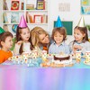 3 Pack Iridescent Tablecloth, 54" x 108" Birthday Party Table