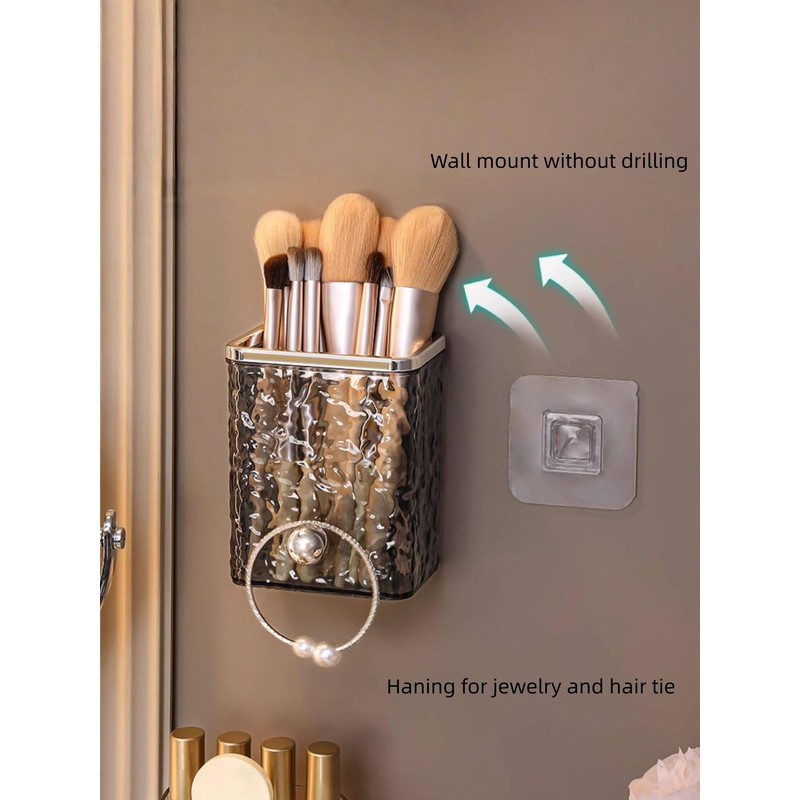 yaocoral Luxury Wall Mounted Toothbrush Holder for Tooth Brush,Set of