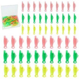 60pcs Fish Mouth Sewing Machine Needle Threader, Needle Threaders for Sewing Machine, Fish Type Sewing Needle Threader for Home(Large, Small)
