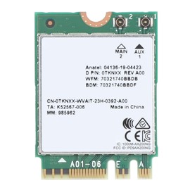 Network Card 1650X AX200 M.2 WiFi6 2.4G 5G Dual Band High Throughput Fast Data Transmission Wireless Card for Laptop