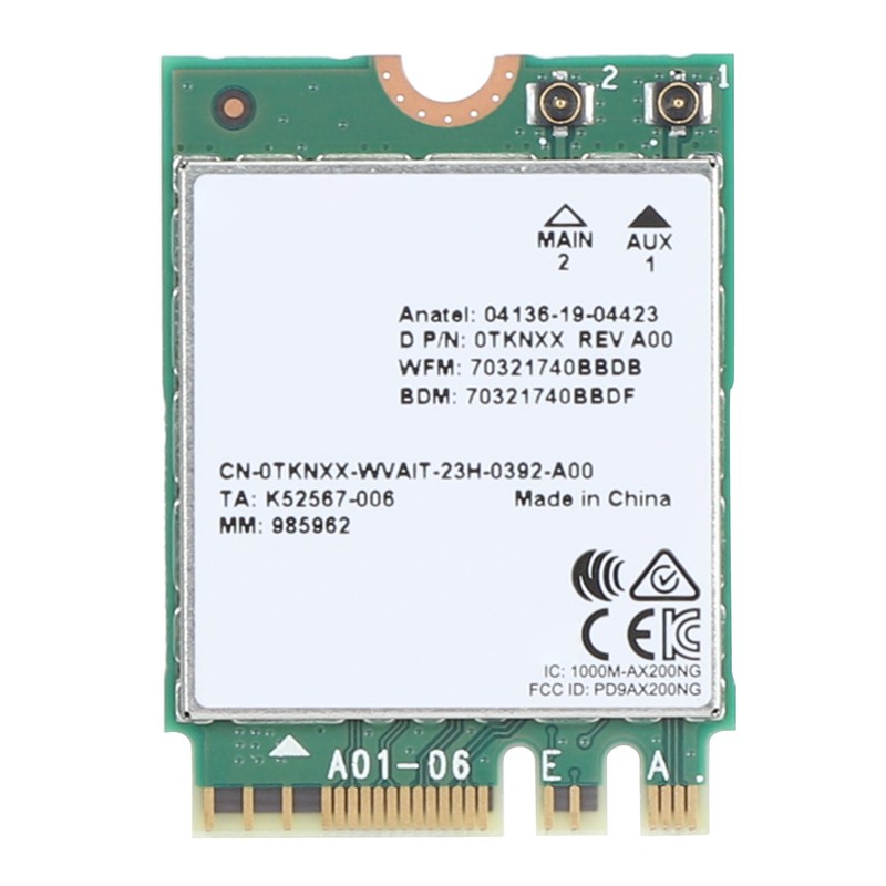 Network Card 1650X AX200 M.2 WiFi6 2.4G 5G Dual Band