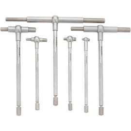 SPI 14-125-9 Telescoping Hole Gauge Set: 6 Gages, Hardened Tool Steel, 5/16 to 6"