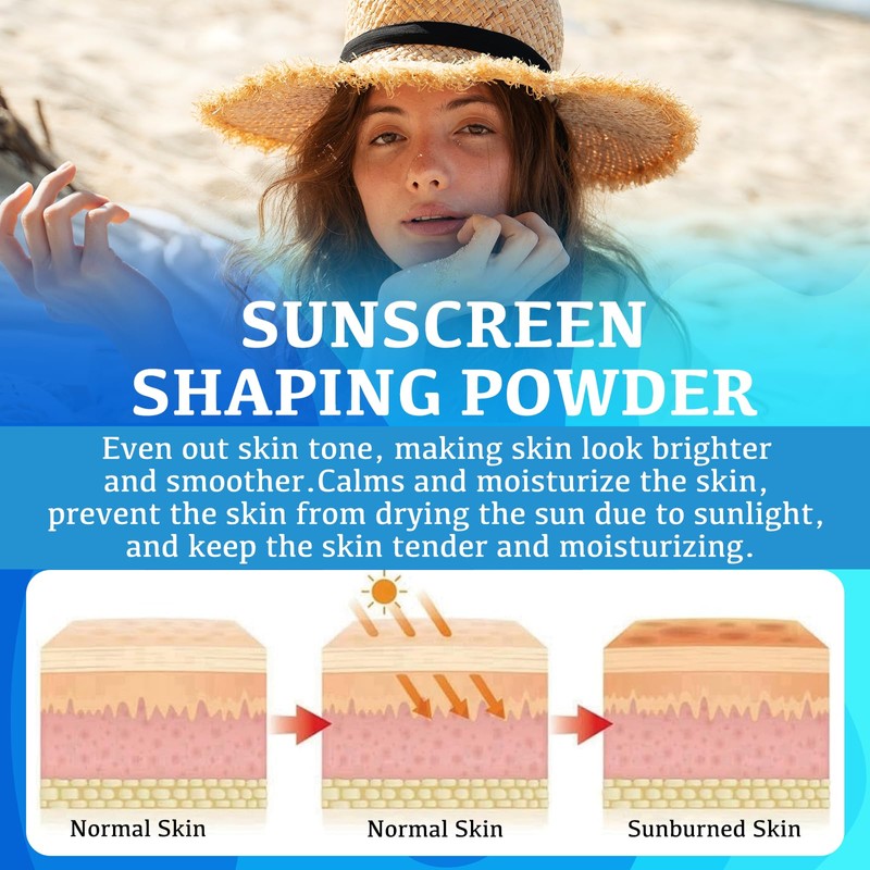 Benaewa Powder Sunscreen, SPF 50 Hawaiian Tropic Powder for Scalp,