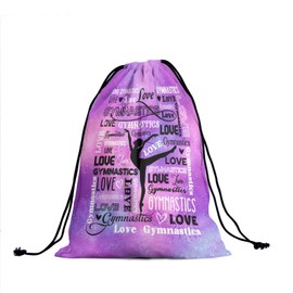 Gymnastics Grip Bag Small Purple Drawing Bag Gym Storage Pouch for Holding Gymnastics Grips