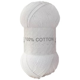 Cygnet 100% Cotton Knitting Yarn (White 2080)
