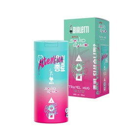 Bialetti Squid Game© Travel Tumbler - Double-Wall Stainless Steel, Thermal Insulated, 8 Hours Cold/4 Hours Hot, Perfect for Travel and Daily Use (12 oz - 360 ml)