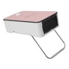 Mini Space Heater Pink Fast Heating Rotatable Holder Anti Slip