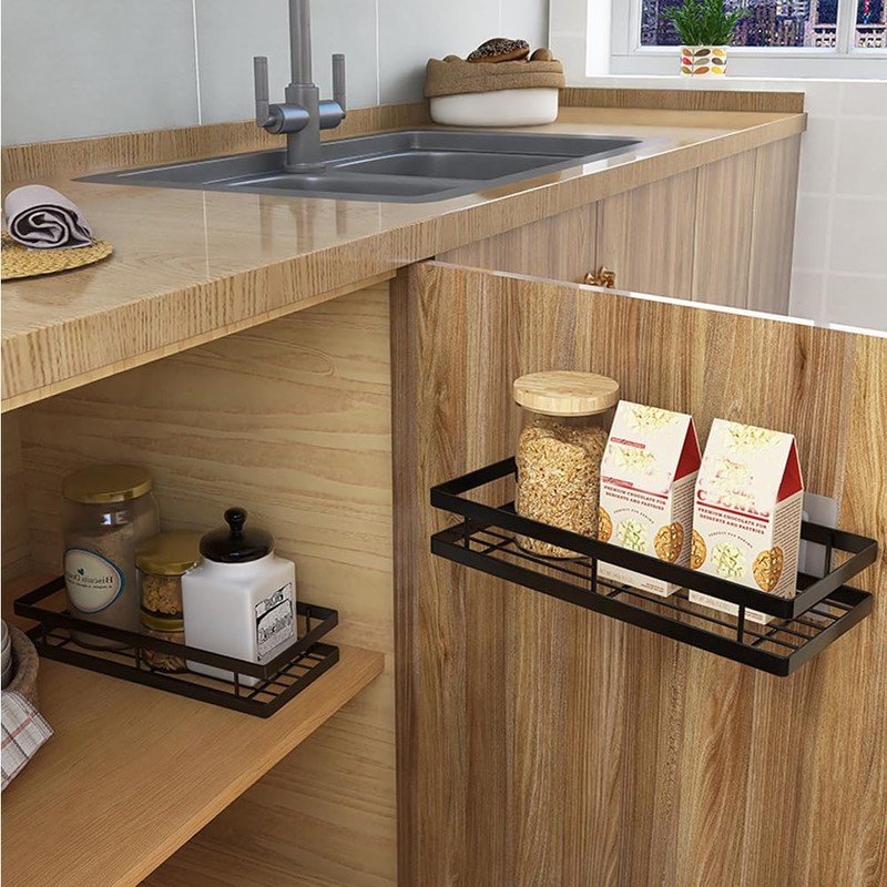 YunNasi Kitchen Wall Shelf No Drilling 1 Tier Shower Shelf