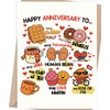 Asmallgf Cute Anniversary Card Gifts for Women Men Him Her
