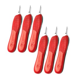 OdontoMed2011 Set of 6 Pieces Scalpel Knife Handle #6 Red Plastic Grip Veterinary, Dental Instruments
