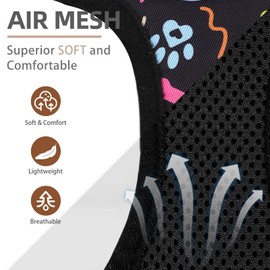 PUPTECK Dog Harness and Leash Set for Small Medium Dogs No Pull Step-in Soft Mesh Puppy Cat Vest Harnesses Reflective at Night, Black Paw, S