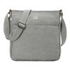 Troop London TRP0236 Classic Canvas Across Body Bag Ash Grey
